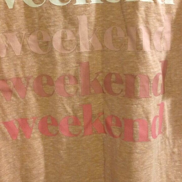 Mud Pie Womans T Shirt pink graphic size S/M Weekend casual - Picture 4 of 4